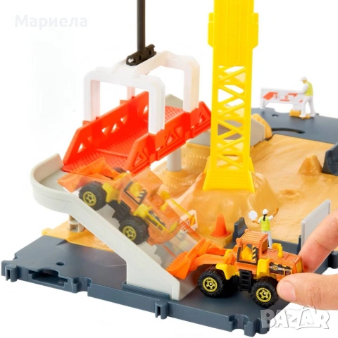 Игрален комплект Matchbox Action Drivers / Строителна Площадка, снимка 4 - Други - 53453613