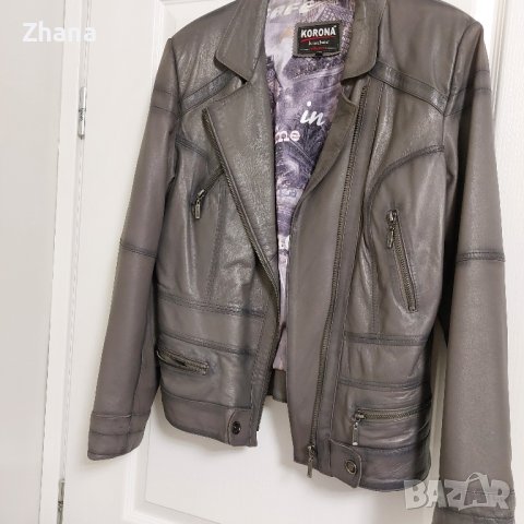 Дамско кожено яке, снимка 2 - Якета - 43318288
