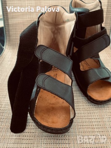 Леки комфортни летни боти-сандали FINN COMFORT кожа, снимка 4 - Сандали - 37170797