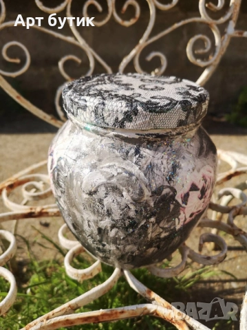 Арт бурканчета с мед за подарък за гости, снимка 3 - Декорация - 52576495