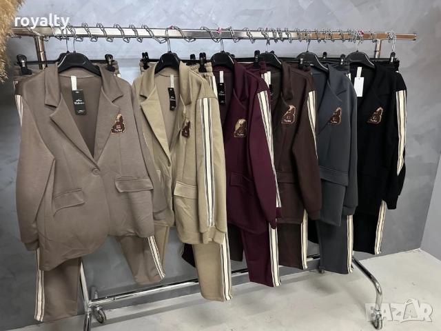 Спортно-елегантен дамски комплект със сако Различни цветове💫