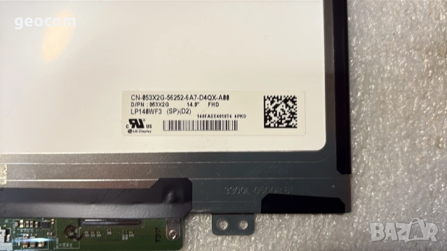 LP140W3 (SP/D2) Full HD IPS дипслей (LG,30-pin,eDP), снимка 4 - Части за лаптопи - 50341039
