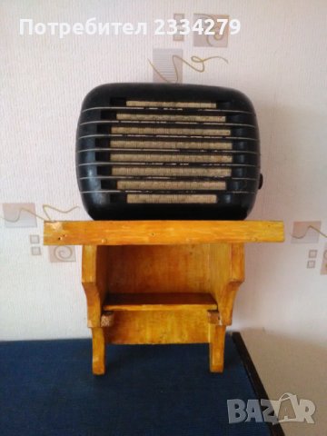 Стара поличка-етажерка за поставяне на радиоточка,часовник и други., снимка 5 - Антикварни и старинни предмети - 40556783