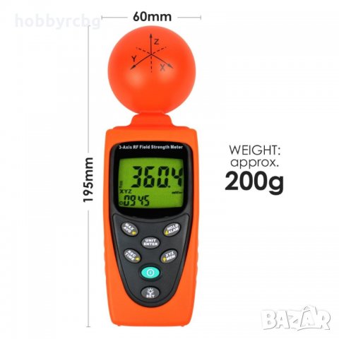 Уред за измерване на ЕМП радиочестотна радиация измервател на мощност, снимка 5 - Други инструменти - 21671283