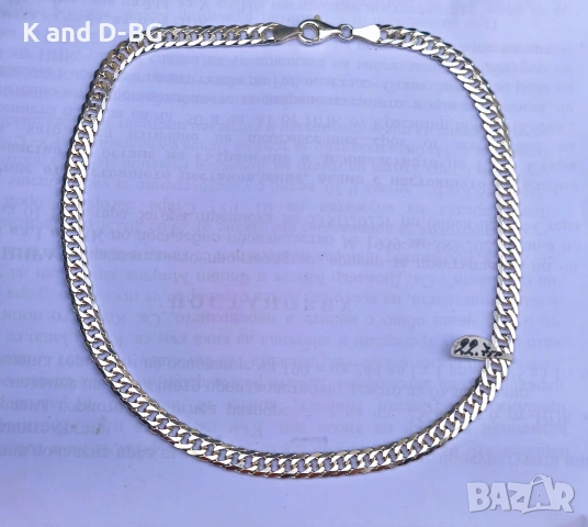 Дамско сребърно колие проба 925, снимка 7 - Колиета, медальони, синджири - 53522279