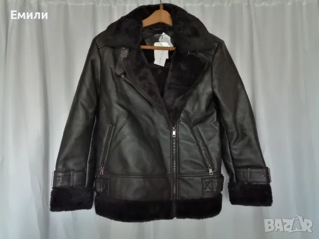 LCW ново дамско кожено яке с плюшена подплата р-р M (EU 38), снимка 6 - Якета - 48732679