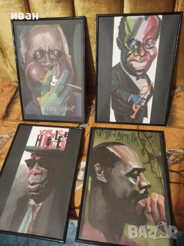 Постери в рамка на джаз музиканти