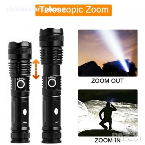 Фенер за лов, 3000LM XHP 50 акумулаторен прожектор.