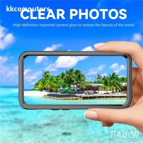 iPhone 14 Pro Max REDPEPPER Водоустойчив / Удароустойчив Калъф + Скрийн Протектор – Черен, IP68, снимка 5 - Калъфи, кейсове - 50797496