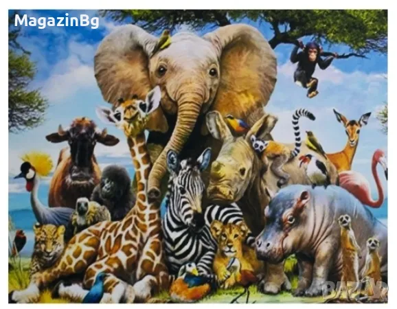 Комплект за рисуване по номера с платно 40х30 см, снимка 3 - Картини - 48662485