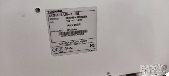 Лаптоп Toshiba L50-B-1DZ, снимка 6 - Лаптопи за работа - 39317493