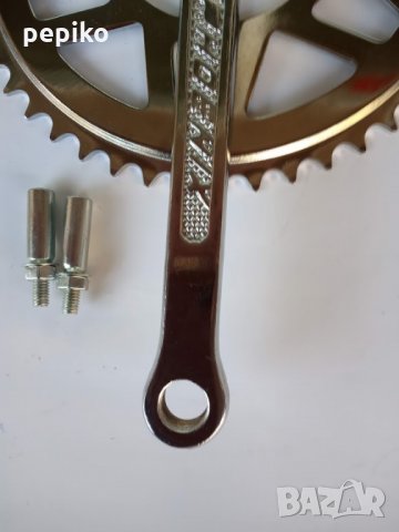 Продавам колела внос от Германия  никелирани курбели с клинове PHOENIX с 48 зъба, снимка 3 - Велосипеди - 26841637