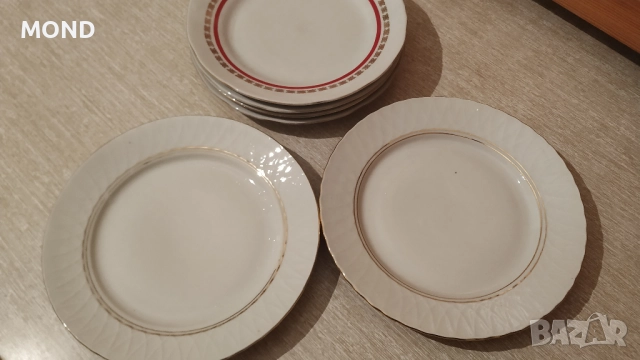 Български процелан - комплект чинии, снимка 9 - Чинии - 52866145