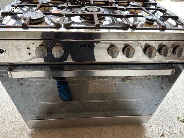 Фурна 90 ст + 5 котлона на газ+ грил, снимка 1