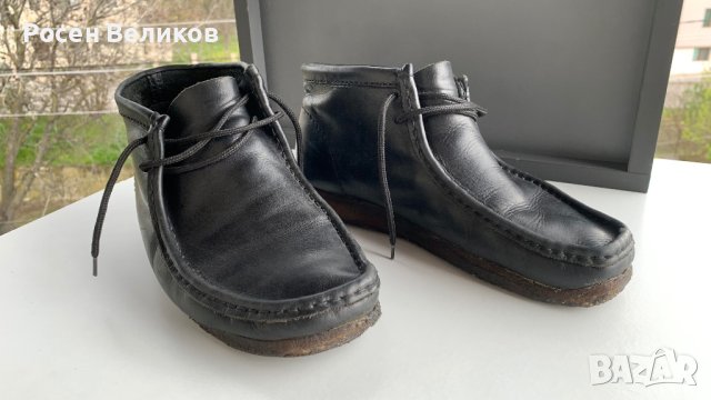 Мъжки кожени мокасини Clarks Originals Wallabee , снимка 4 - Мокасини - 40298727