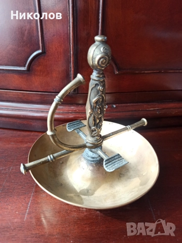 Месингов пепелник - дръжка на рапира