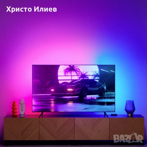 Стартов комплект WiZ Sync box 55"-65" Комплект LED ленти за подсветка на телевизор, снимка 5 - Лед осветление - 52380296