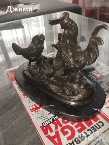 Стара бронзова скулптура, снимка 3 - Антикварни и старинни предмети - 51130720