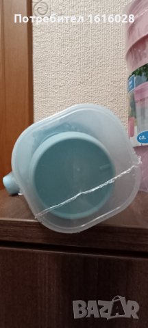 Кана за лимонада,чай,вода с цедка,с капак и 4 чаши.Къмпинг,пикник,парти., снимка 5 - Термоси - 44132440