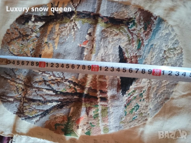 гоблен пейзаж и момиче с шапка, снимка 3 - Гоблени - 50560069