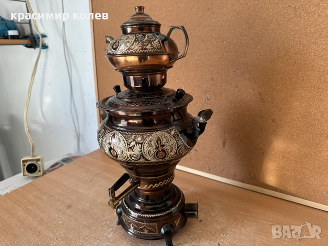 руски електрически самовар, снимка 5 - Антикварни и старинни предмети - 52820456