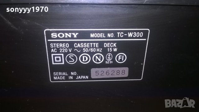 sony tc-w300 deck-made in japan-внос швеицария, снимка 9 - Декове - 27439458
