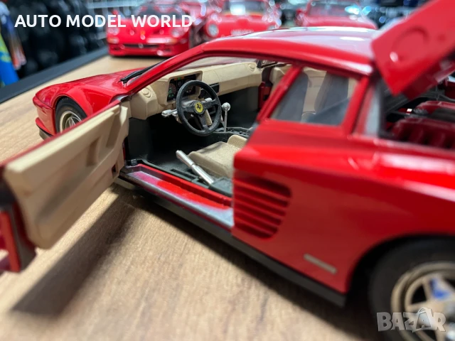 Метална колекционерска количка модел BURAGO FERRARI 1984г.1:18, снимка 3 - Колекции - 51148964