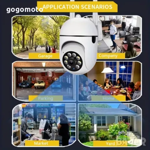 камера за наблюдение през телефона с приложение, HD 1080P охранителна камера , снимка 13 - Други - 49922704