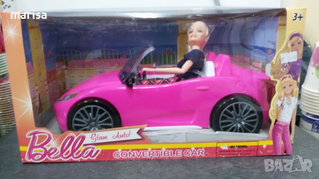 Кола на мечтите с кукла, Кукла с чупещи стави и кабриолет в два цвята - 6128, снимка 5 - Кукли - 38543399