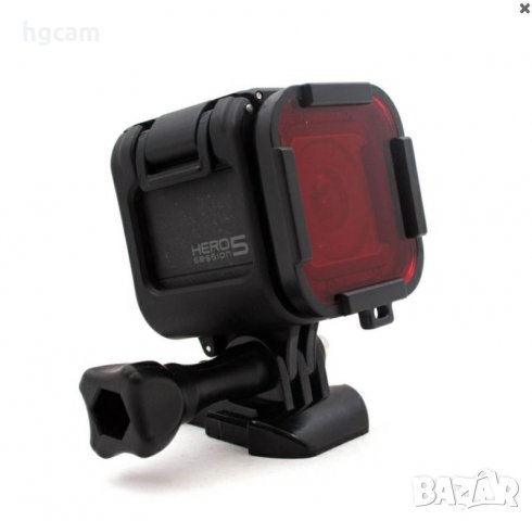 Филтър за подводно снимане за GoPro Hero 4/5 Session, С рамка, Жълт/Червен, снимка 9 - Обективи и филтри - 27865415
