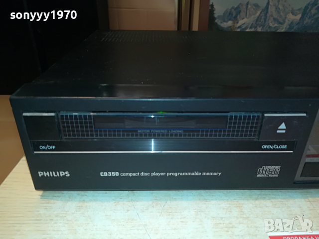 Vintage Philips CD350 CD player-2 x the Philips TDA1540P D/A converter. Made in Belgium., снимка 4 - Ресийвъри, усилватели, смесителни пултове - 36543576