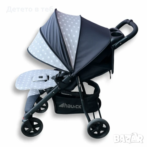 Сенник за количка универсален сфера, сиви звезди със сиво, снимка 1