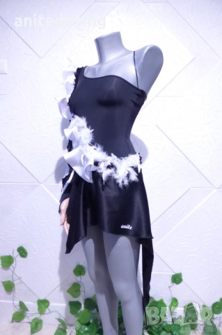 Детска рокля за латино танци в черно и бяло, снимка 10 - Детски рокли и поли - 38925800