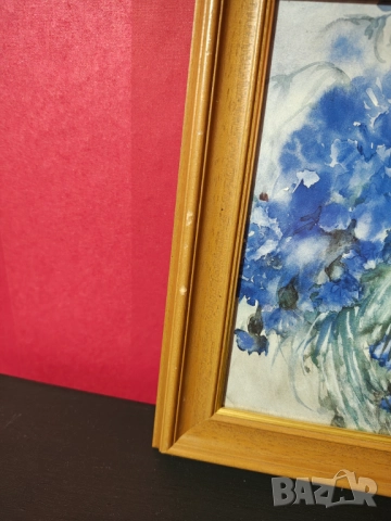 Авторска картина масивна дървена рамка , снимка 8 - Картини - 52250043