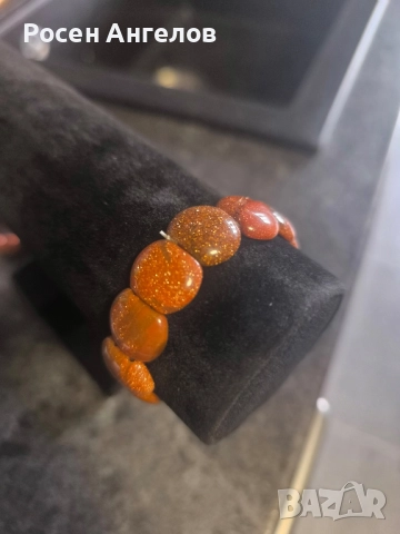 Кафяв Авантюрин , снимка 2 - Гривни - 52198588