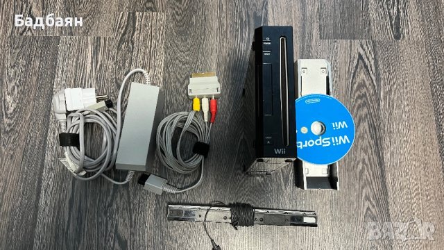 Nintendo Wii Black , снимка 2 - Nintendo конзоли - 40597640