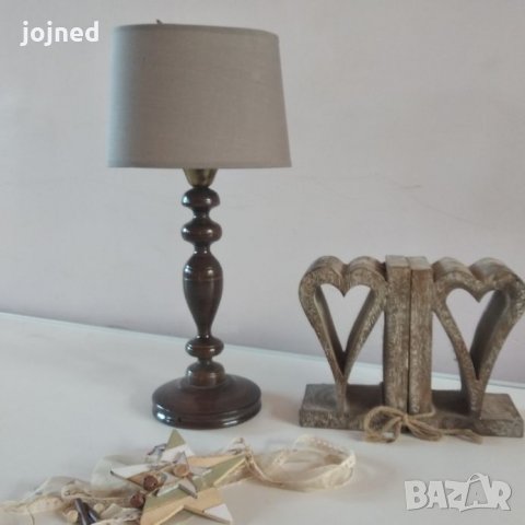 Модерна класическа лампа с абажур,настолна,нощна,за шкафче,за четене, снимка 11 - Настолни лампи - 22329147