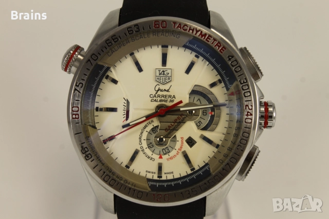 НОВ Мъжки Хронограф TAG HEUER Carrera Calibre 36 Automatic, снимка 4 - Мъжки - 52524455