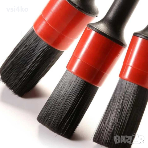 Комплект от 5 четки за детайлно почистване на автомобил, снимка 5 - Аксесоари и консумативи - 44899547