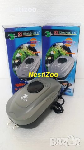 Компресори за Аквариуми с 1,2 и 4 ИЗХОДА, снимка 2 - Оборудване за аквариуми - 51001331