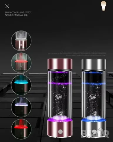 Водородна Бутилка за Пластмасово Шише 500мл. Приставка за Кислородно Вдишване в Самолет Влак Автобус, снимка 10 - Други - 48850399