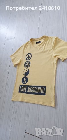 LOVE MOSCHINO Cotton Made in Italy Mens  Size L ОРИГИНАЛ! Мъжка Тениска!, снимка 8 - Тениски - 40565531
