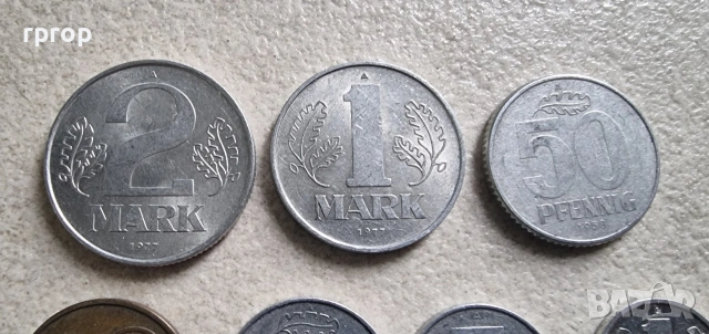 Германия. ГДР . Лот. Източно германски марки . 7 бройки., снимка 2 - Нумизматика и бонистика - 47120496
