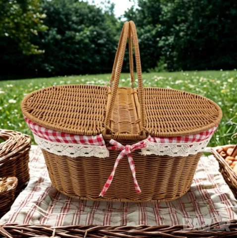 Класическа кошница за пикник, снимка 4 - Други стоки за дома - 49684910