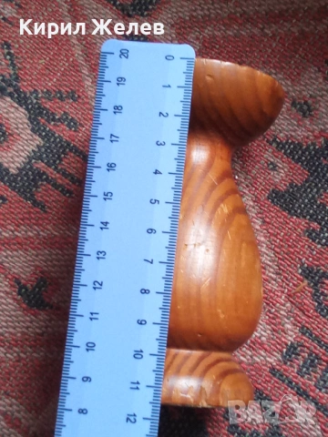 Дървен свештник 51297, снимка 2 - Антикварни и старинни предмети - 53392247