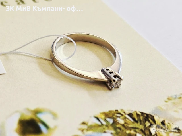 Златен пръстен с диамант 2.2гр 03128-16, снимка 3 - Пръстени - 51354744