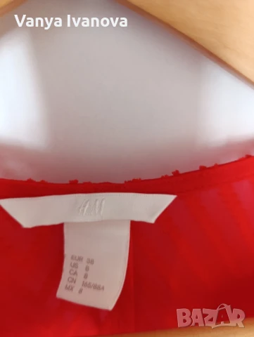 H&M дълга червена рокля за повод, снимка 13 - Рокли - 51089344