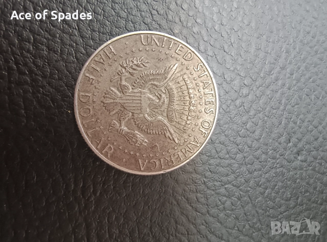 Американски Сребърен Долар Half Dollar 1968 , снимка 3 - Нумизматика и бонистика - 51603305