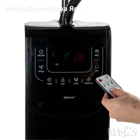Вентилатор с водна мъгла 16"  7in1, 90W, мултифункционален, LED, дист. упр-е, снимка 10 - Вентилатори - 50634466