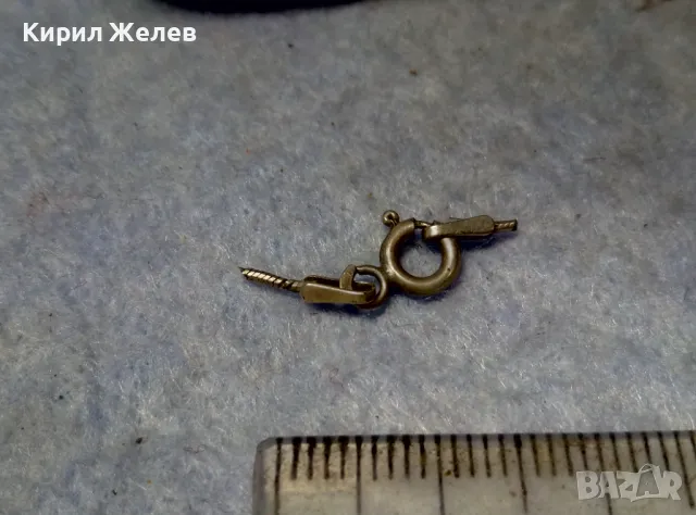 СТАРА СРЕБЪРНА ЗАКОПЧАЛКА СРЕБРО 925 ITALY КАРАБИНКА За ЛАНЧЕ ГРИВНА КОЛИЕ ВЕРИЖКА 49931, снимка 5 - Други - 49525050